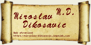 Miroslav Dikosavić vizit kartica